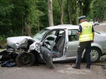 Uderzył w drzewo. Zginął na miejscu Uderzył w drzewo. Zginął na miejscu