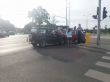 Wypadek na skrzyżowaniu z kolizyjnym lewoskrętem Wypadek na skrzyżowaniu z kolizyjnym lewoskrętem