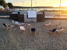 Teatralne kino na olsztyńskiej plaży Teatralne kino na olsztyńskiej plaży