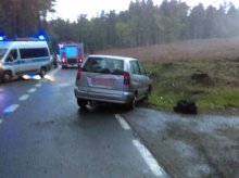 Nadmierna prędkość przyczyną kolizji pod Olsztynem Nadmierna prędkość przyczyną kolizji pod Olsztynem