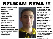 Kolejne zaginięcie. Rodzina straciła kontakt z 22-latkiem Kolejne zaginięcie. Rodzina straciła kontakt z 22-latkiem