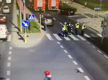 Potrącenie na przejściu dla pieszych w Olsztynie. Ranna kobieta Potrącenie na przejściu dla pieszych w Olsztynie. Ranna kobieta