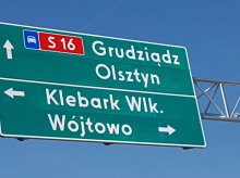 Na obwodnicy Olsztyna montują oznakowanie pionowe Na obwodnicy Olsztyna montują oznakowanie pionowe