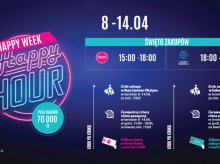 Happy Week, Happy Hour - tydzień udanych i tańszych zakupów w Galerii Warmińskiej i Aurze Happy Week, Happy Hour - tydzień udanych i tańszych zakupów w Galerii Warmińskiej i Aurze