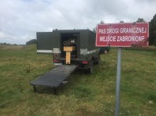 Podczas patrolu na granicy znaleźli granat. W akcji saperzy Podczas patrolu na granicy znaleźli granat. W akcji saperzy