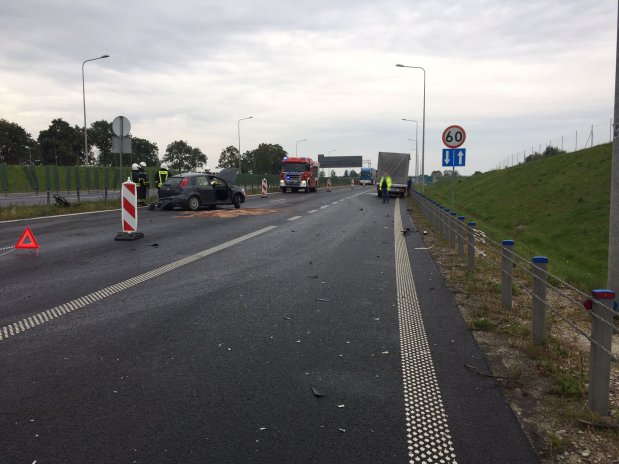 Wypadek na obwodnicy Olsztyna Zderzyły się Olsztyn