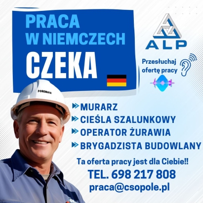 Operator żurawia Niemcy z j. niemieckim