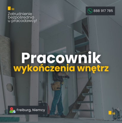 Pracownik wykończenia wnętrz – Niemcy 
