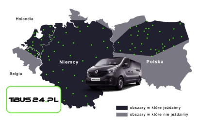 PRZEWÓZ OSÓB I PACZEK POLSKA NIEMCY HOLANDIA Z ADRESU POD ADRES