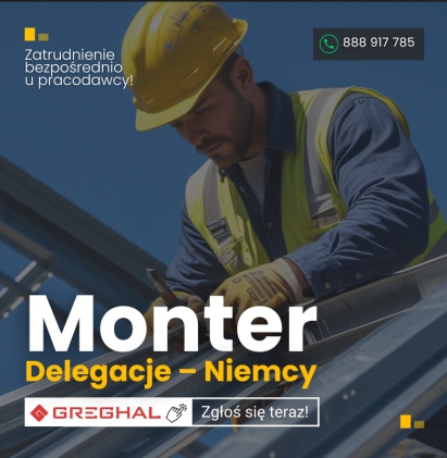 Monter konstrukcji stalowych - delegacje Niemcy