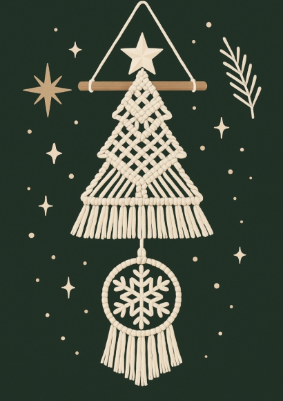 Zaplątane Święta– kurs makramowych ozdób