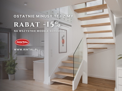 Ostatnie minusy tej zimy? Zostaw je za sobą. Teraz wchodzimy na plus – i to konkretny. -15% na schody na wymiar.