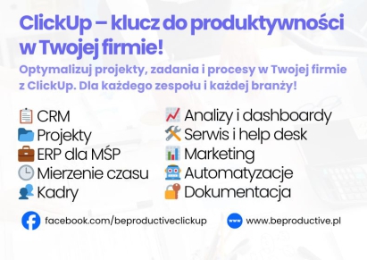 Konsultant ClickUp wdrożenie CRM i zarządzanie projektami