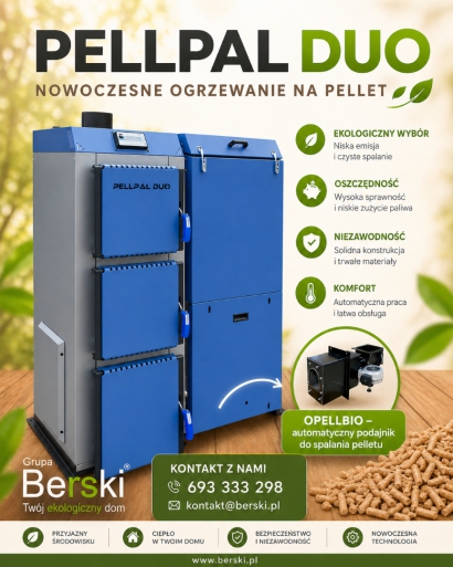 Kocioł na pellet PELLPAL DUO 18 kW 