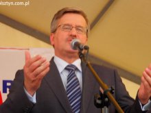 Prezydent RP - Bronisław Komorowski z wizytą na Warmii i Mazurach