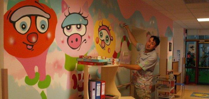 Artysta pomalował szpital dziecięcy