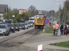 Fuszerka przy remoncie drogi krajowej nr 51 z Olsztyna do Dywit