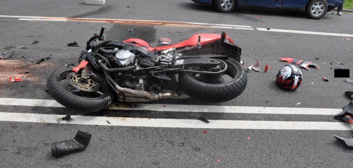 Artykuł: Groźny wypadek z udziałem 20-letniego motocyklisty