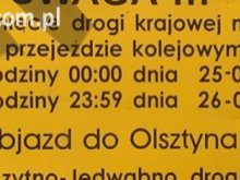 Utrudnienia na trasie Olsztyn - Szczytno