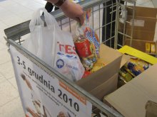 Zbiórka żywności w olsztyńskich sklepach