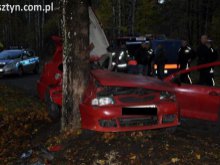 Tragiczny wypadek koło Działdowa. Zginął 18-letni kierowca