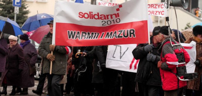 ''Solidarni 2010'' ponownie wyszli na olsztyńskie ulice