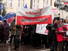 ''Solidarni 2010'' ponownie wyszli na olsztyńskie ulice