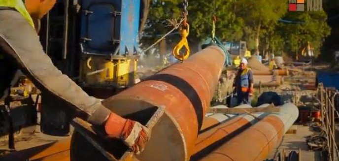 Budowa infrastruktury nad Jeziorem Krzywym okiem wykonawcy (film)