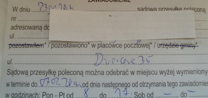 Odbieranie przesyłek sądowych trudniejsze niż mogłoby się wydawać