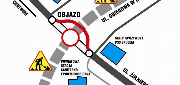 Zmiana organizacji ruchu na Pstrowskiego i Żołnierskiej
