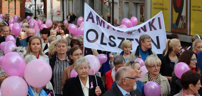 Ulicami Olsztyna przeszedł Marsz Różowej Wstążki (zdjęcia)