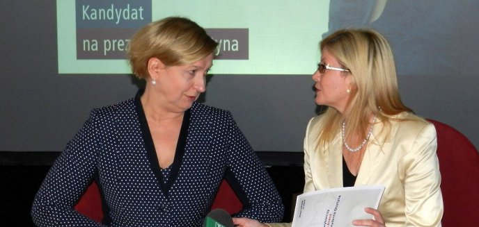 Anna Fotyga w Olsztynie. Udzieliła wsparcia Iwonie Arent