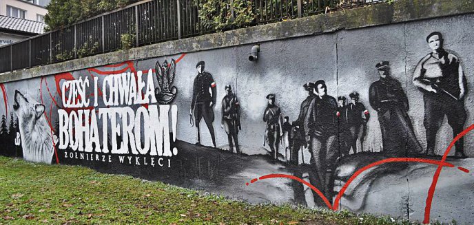 Artykuł: Nowy mural upamiętniający ''Żołnierzy Wyklętych'' powstał w Olsztynie (zdjęcia)