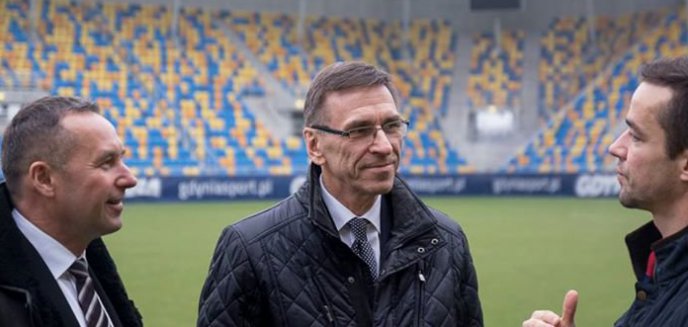 Prezydent Olsztyna pogłębiał ''stadionową'' wiedzę na obiekcie Arki Gdynia