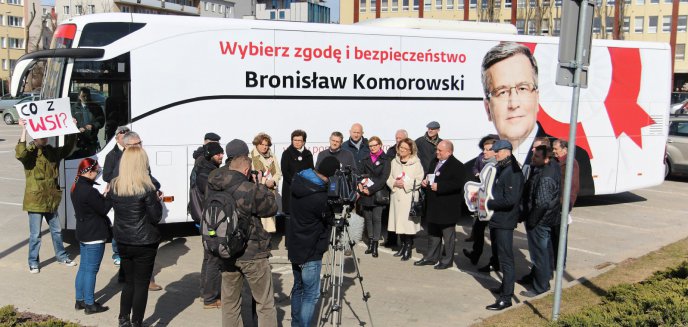 Bronkobus w Olsztynie ponownie bez Komorowskiego (zdjęcia)