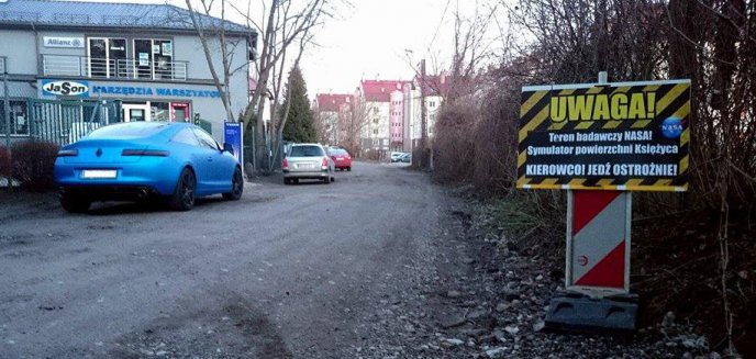 Teren badawczy NASA i symulator powierzchni Księżyca, czyli droga w Olsztynie