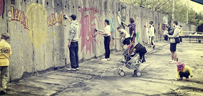 Artykuł: Nowe życie starego muru ciepłowni, czyli streetart po olsztyńsku (zdjęcia)