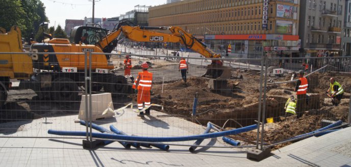 Artykuł: Prace tramwajowe: Centrum miasta bez wody