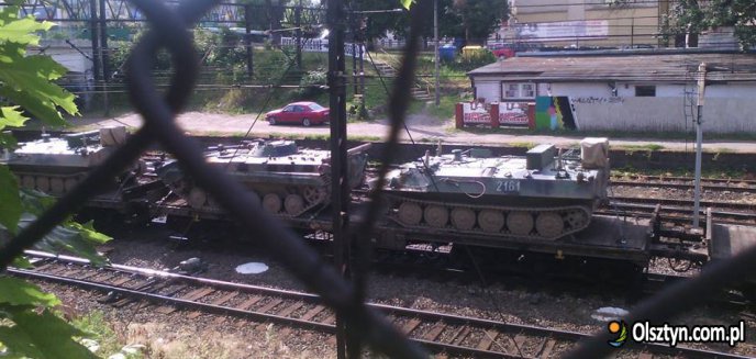 Transport czołgów przez Olsztyn. Dokąd jechały?