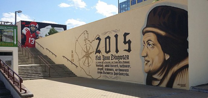 Jan Długosz na nowym muralu w Olsztynie [ZDJĘCIA]