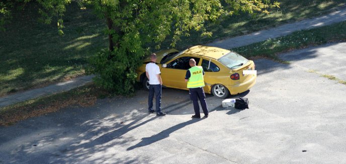 Artykuł: Szalał po parkingu przy ul. Żołnierskiej. Uderzył w drzewo (zdjęcia)