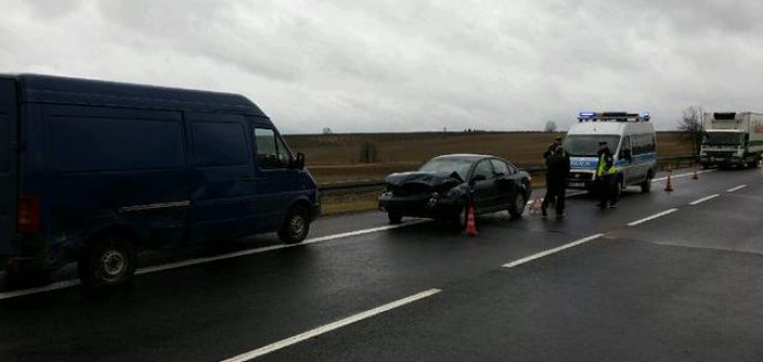 Wypadek na trasie Barczewo-Łęgajny