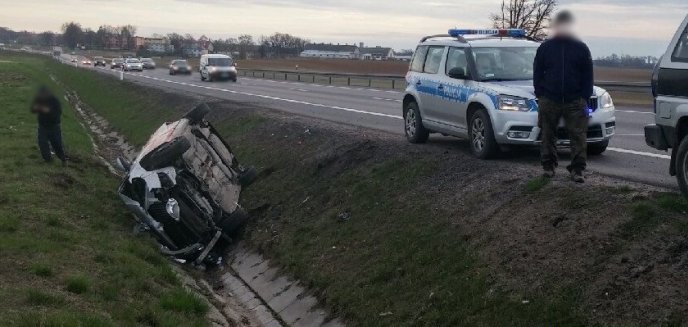 Wypadek na trasie Olsztyn-Barczewo