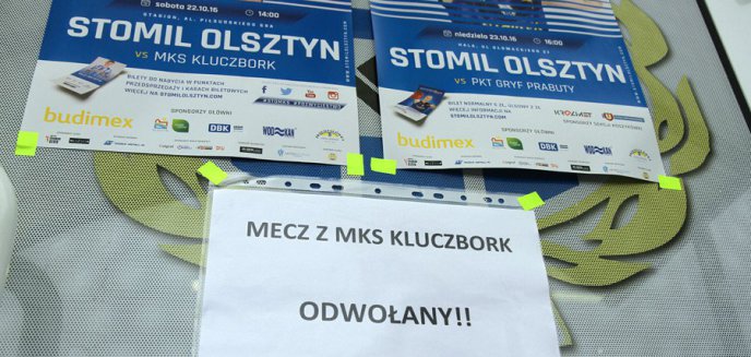 Boisko w Olsztynie nie nadaje się do gry. Odwołany mecz Stomilu z MKS-em Kluczbork