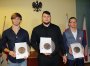 Od lewej: Karol Zalewski, Konrad Bukowiecki i Kacper Kozłowski