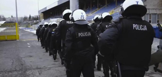 Co robili policjanci na olsztyńskim stadionie? [FILM]