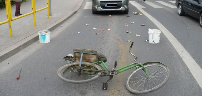 Jeden dzień - dwa wypadki z udziałem rowerzystów