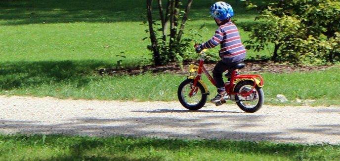 Samotny rajd 6-letniego rowerzysty po Olsztynie [FILM]