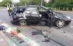 Jeden z uczestników kolizji na skrzyżowaniu ulic Synów Pułku i Krasickiego