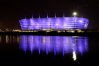 Stadion w Kaliningradzie w iluminacji